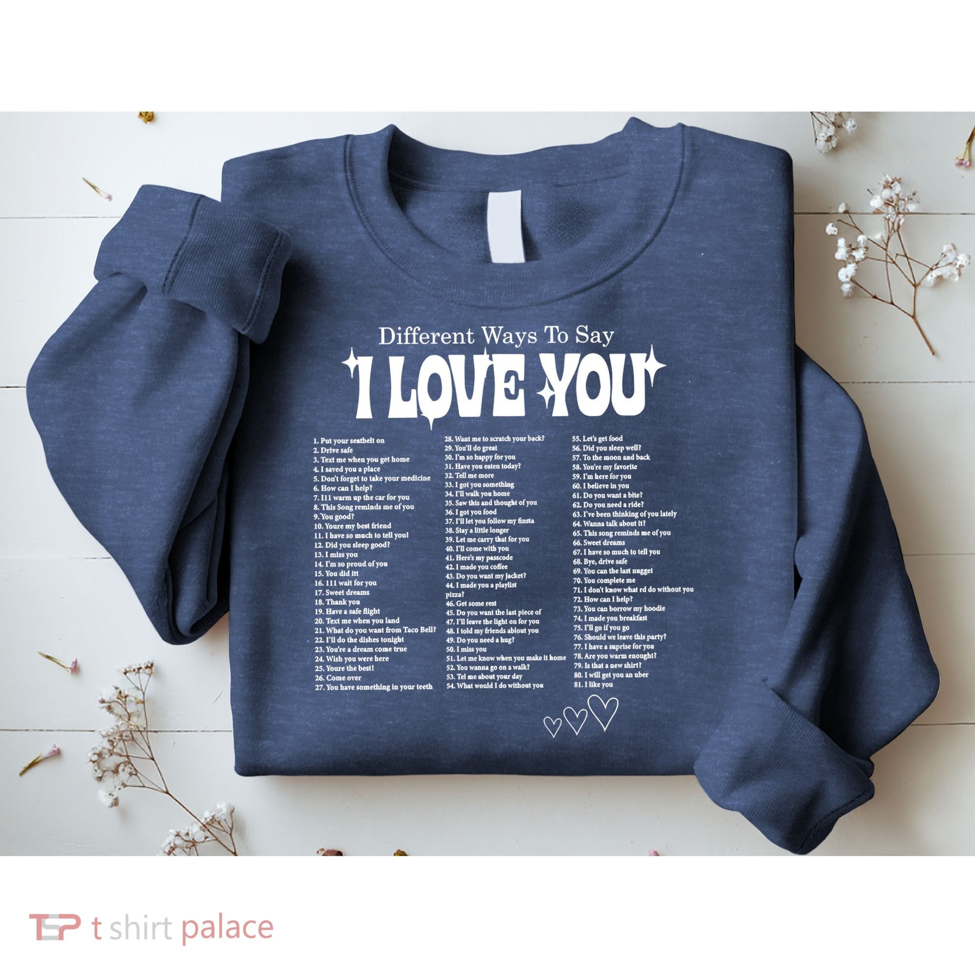Different Ways To SayI Love You Retro Valentines Day Sweatshirt