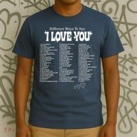 Different Ways To SayI Love You Retro Valentines Day T-Shirt thumb 3