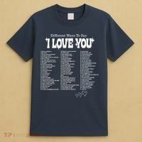 Different Ways To SayI Love You Retro Valentines Day T-Shirt thumb 4