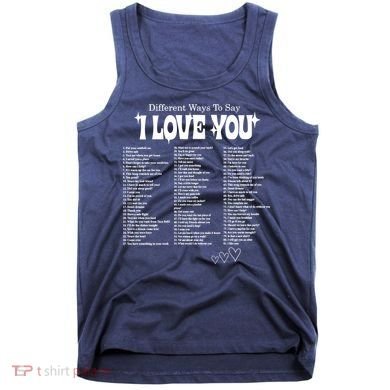 Different Ways To SayI Love You Retro Valentines Day Tank Top