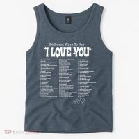 Different Ways To SayI Love You Retro Valentines Day Tank Top thumb 2
