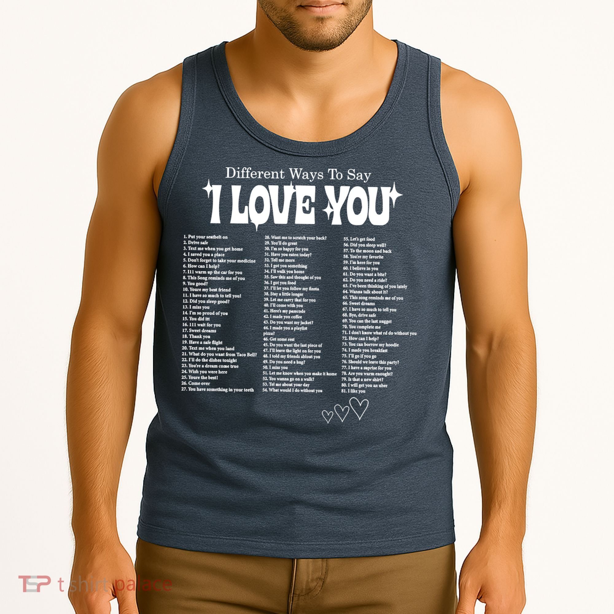 Different Ways To SayI Love You Retro Valentines Day Tank Top
