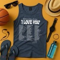 Different Ways To SayI Love You Retro Valentines Day Tank Top thumb 4