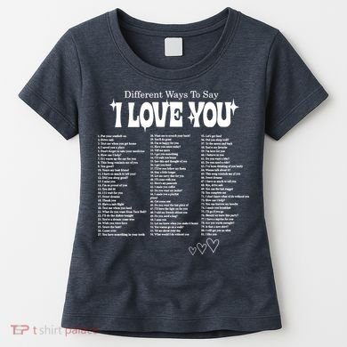 Different Ways To SayI Love You Retro Valentines Day Women's T-Shirt