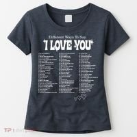Different Ways To SayI Love You Retro Valentines Day Women's T-Shirt thumb 0