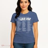 Different Ways To SayI Love You Retro Valentines Day Women's T-Shirt thumb 4