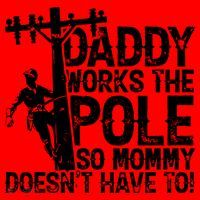 Daddy Works The Pole So Mommy DoesnT Have To Electrician Santa Hat thumb 1