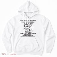 DonT Want To Be Human I Want To Be Kobold Eat Rocks Hoard Moss Yip Yap Yop Hoodie thumb 0