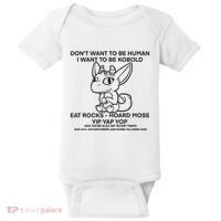 DonT Want To Be Human I Want To Be Kobold Eat Rocks Hoard Moss Yip Yap Yop Baby Bodysuit thumb 0