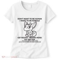 DonT Want To Be Human I Want To Be Kobold Eat Rocks Hoard Moss Yip Yap Yop Women's T-Shirt thumb 0