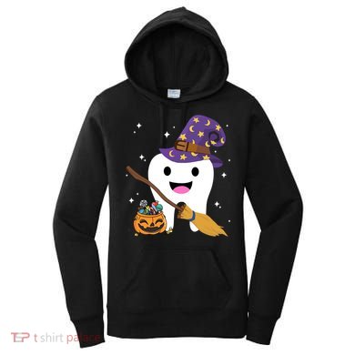 Dental Witch Trick Or Teeth Dental Squad Halloween Costume Gift Women's Hoodie