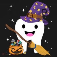 Dental Witch Trick Or Teeth Dental Squad Halloween Costume Gift Women's Hoodie thumb 2