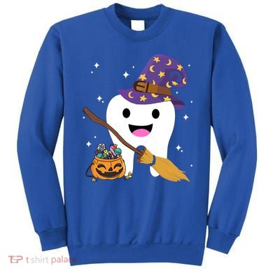 Dental Witch Trick Or Teeth Dental Squad Halloween Costume Gift Sweatshirt