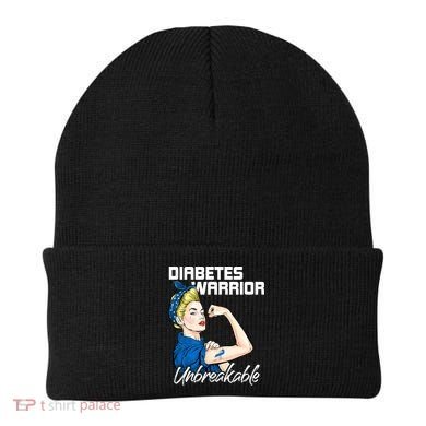 Diabetes Warrior Unbreakable Diabetes Awareness Beanie