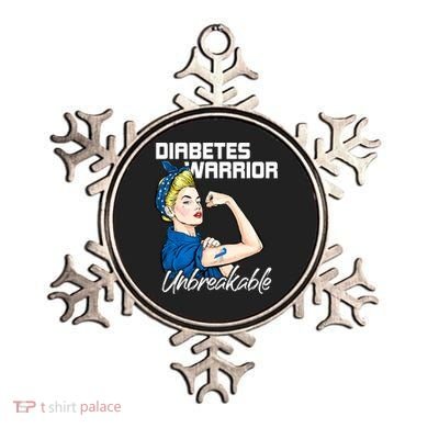 Diabetes Warrior Unbreakable Diabetes Awareness Ornament