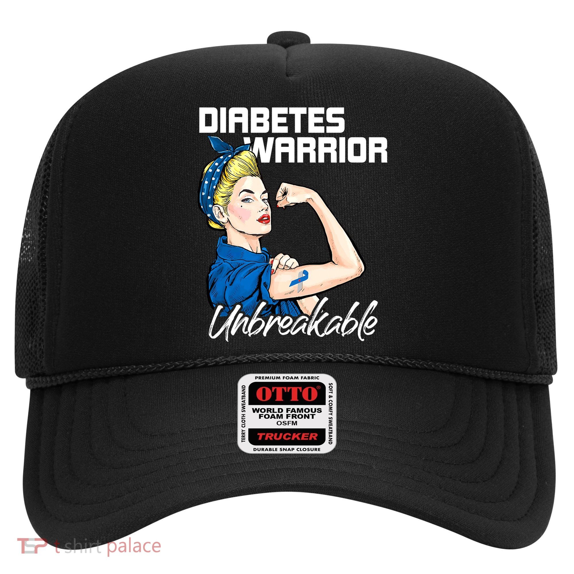 Diabetes Warrior Unbreakable Diabetes Awareness Hat