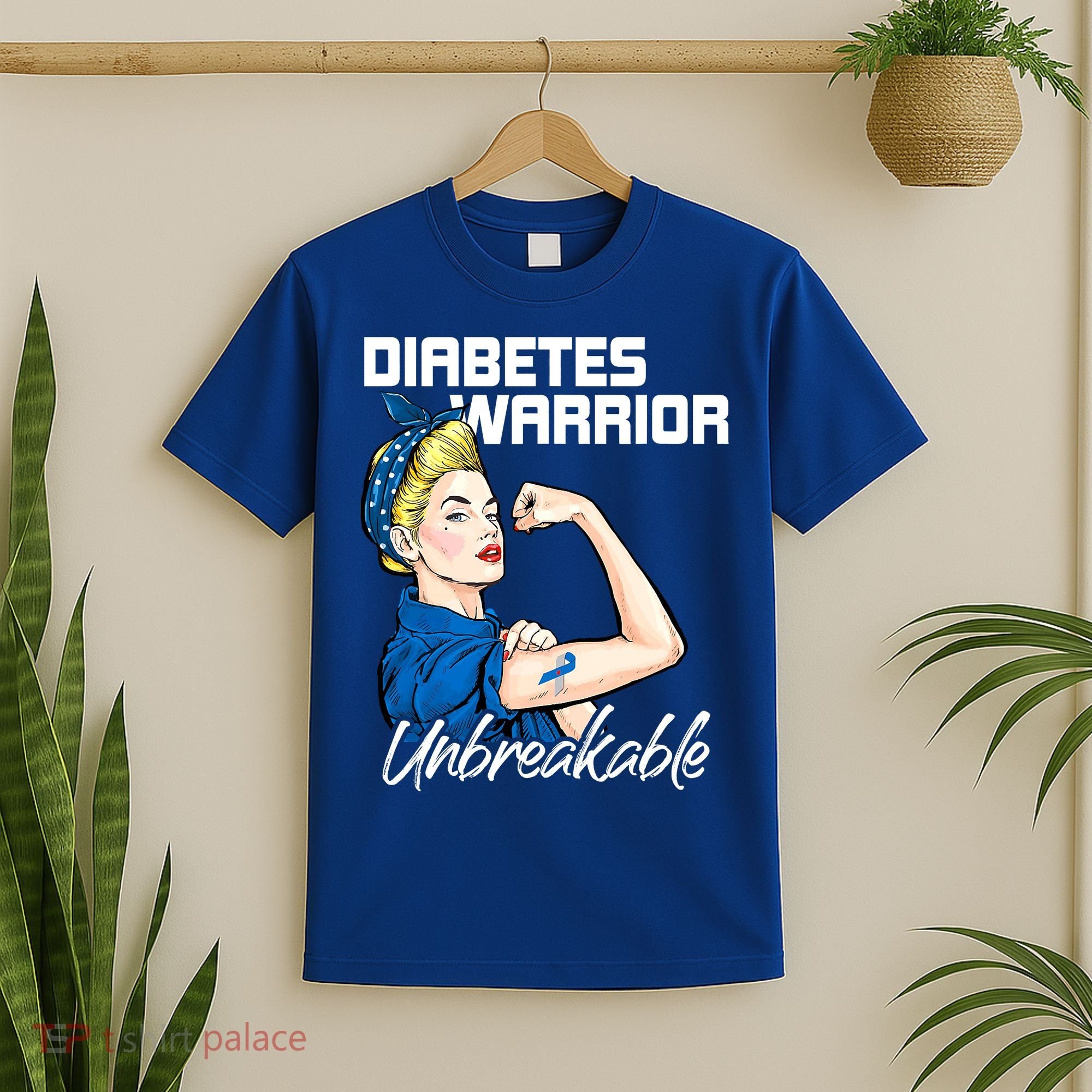 Diabetes Warrior Unbreakable Diabetes Awareness T-Shirt