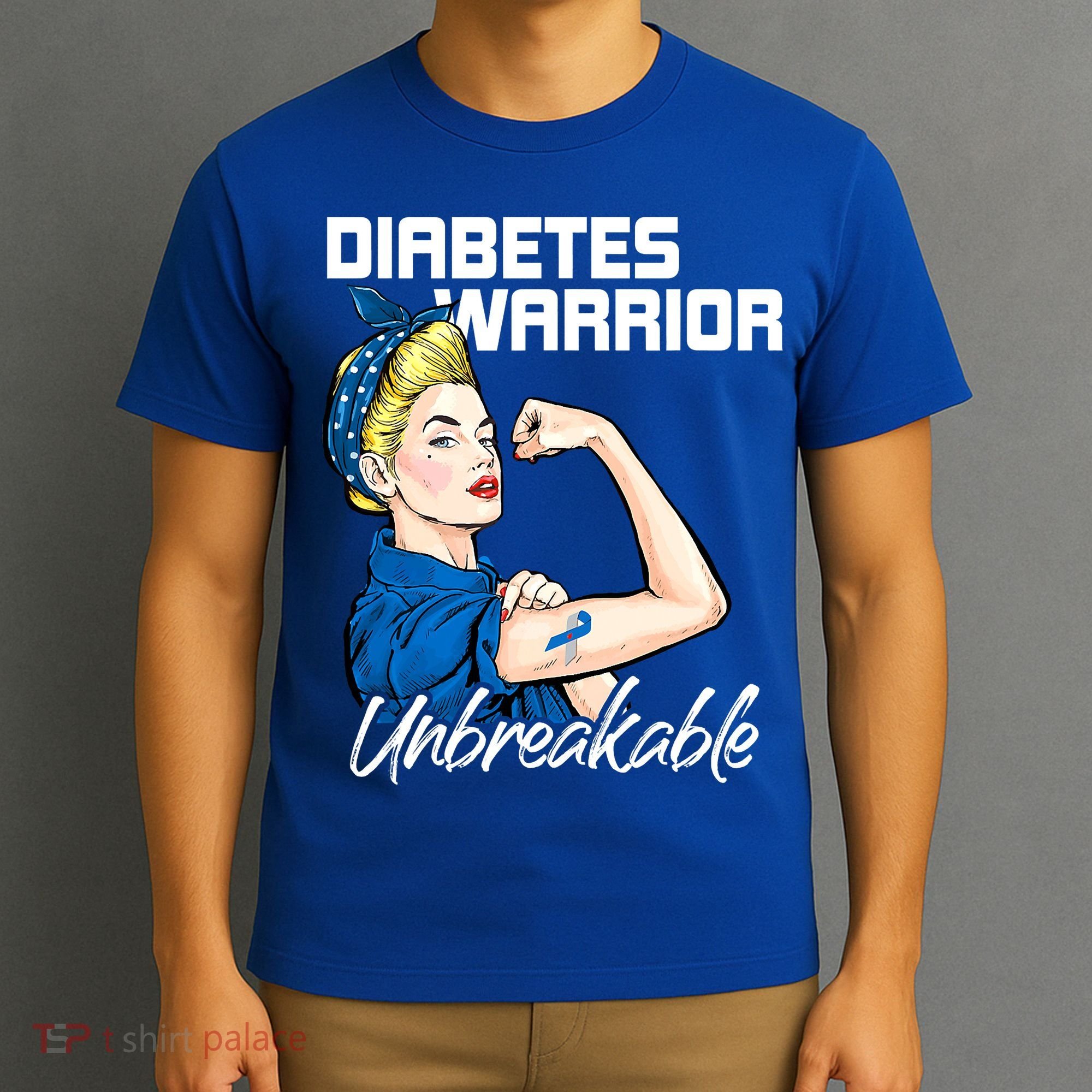 Diabetes Warrior Unbreakable Diabetes Awareness T-Shirt