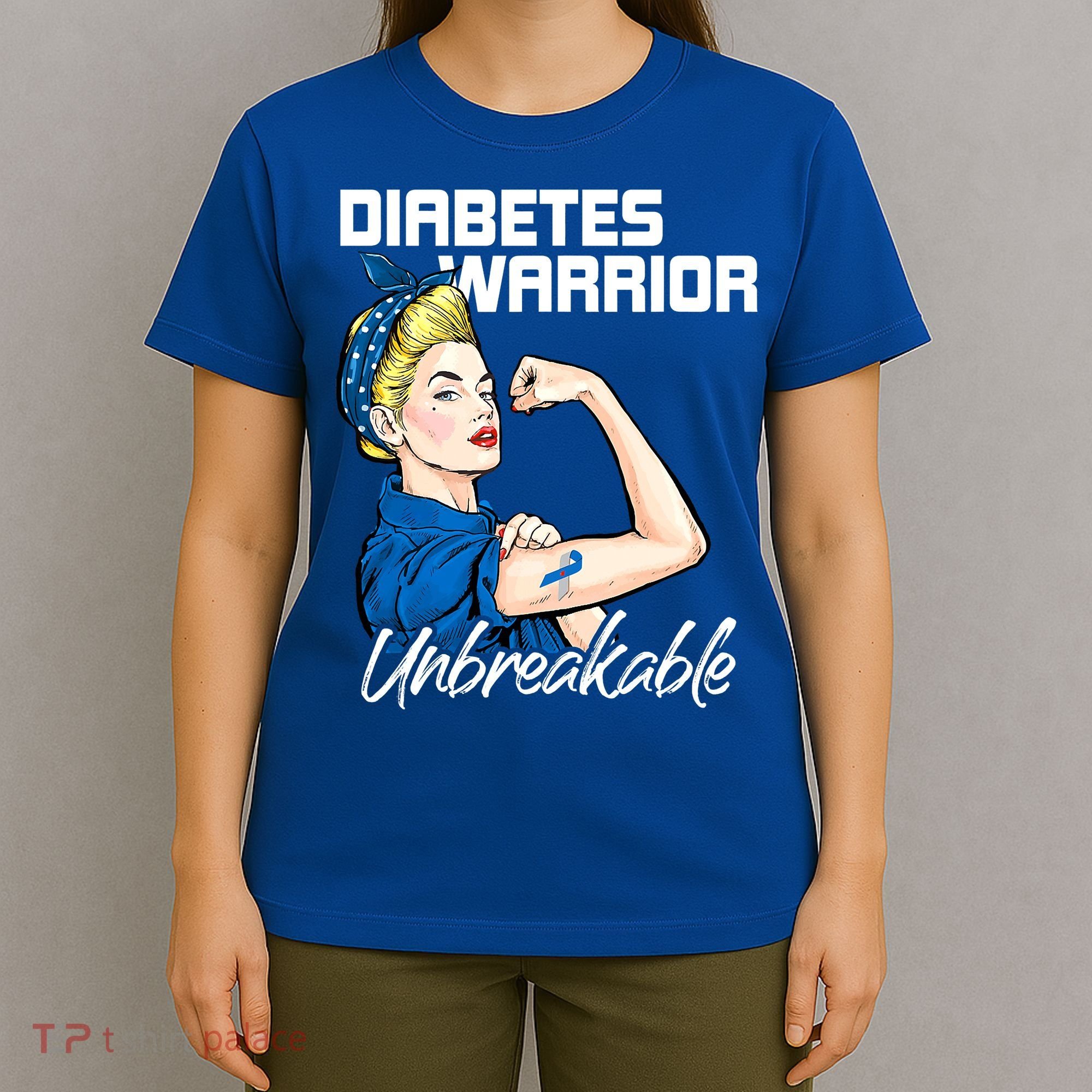 Diabetes Warrior Unbreakable Diabetes Awareness T-Shirt
