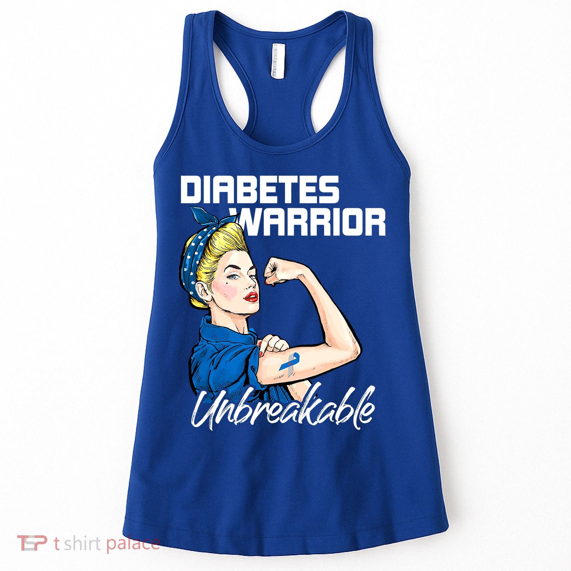Diabetes Warrior Unbreakable Diabetes Awareness Women's Tank Top