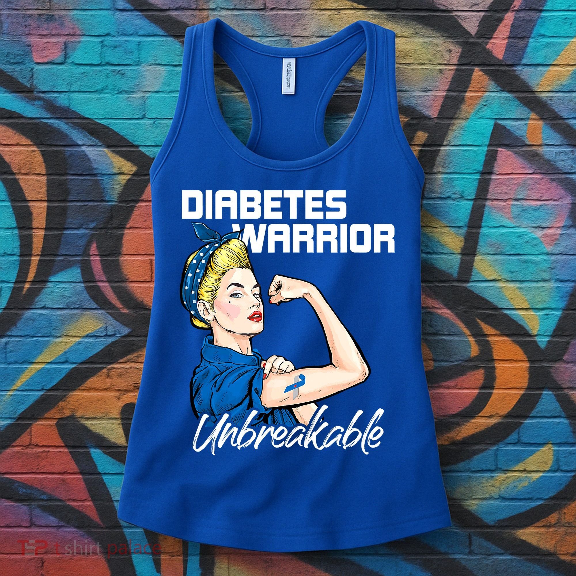 Diabetes Warrior Unbreakable Diabetes Awareness Women's Tank Top