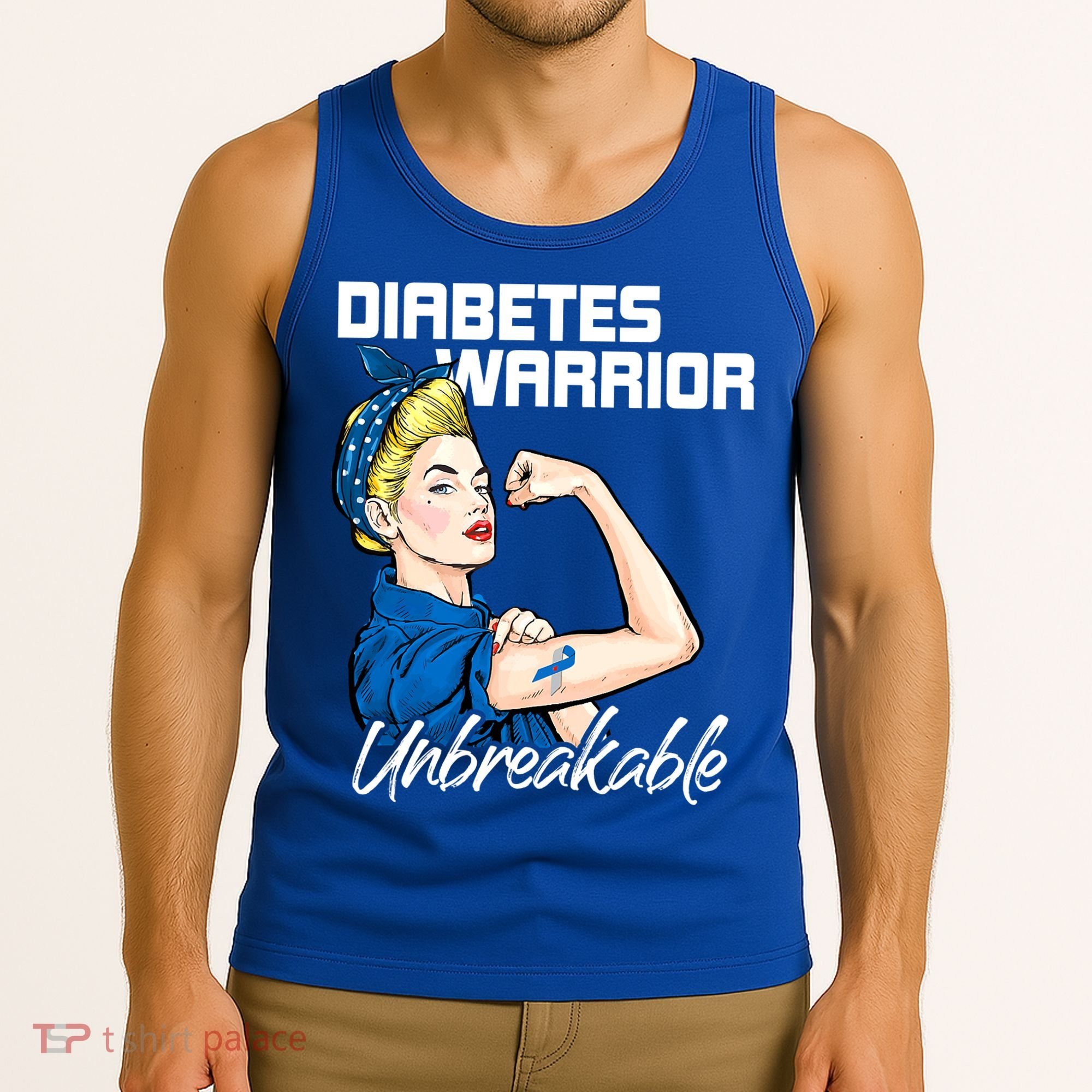 Diabetes Warrior Unbreakable Diabetes Awareness Tank Top