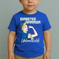 Diabetes Warrior Unbreakable Diabetes Awareness Toddler T-Shirt thumb 2