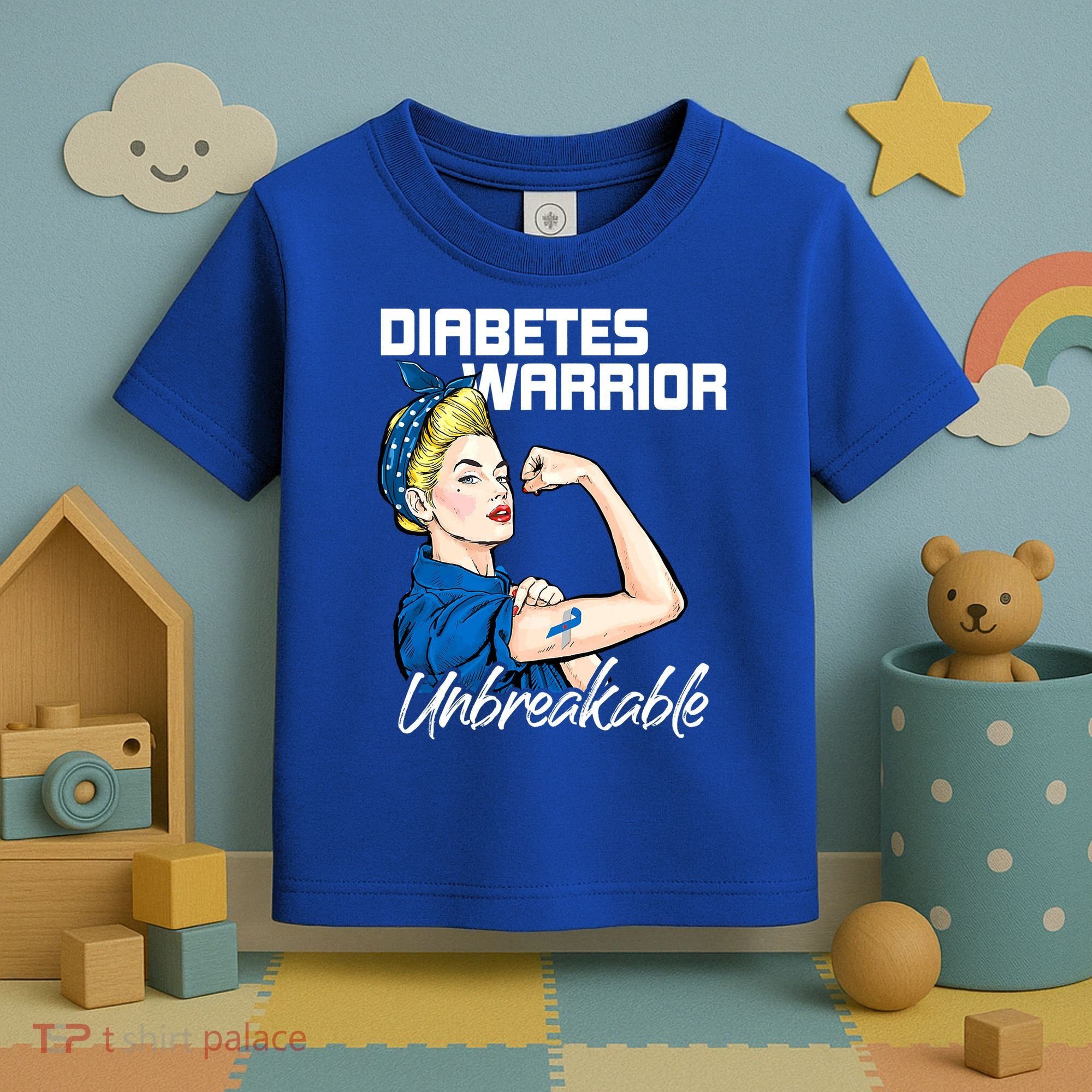 Diabetes Warrior Unbreakable Diabetes Awareness Toddler T-Shirt