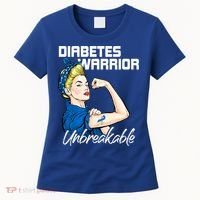 Diabetes Warrior Unbreakable Diabetes Awareness Women's T-Shirt thumb 0
