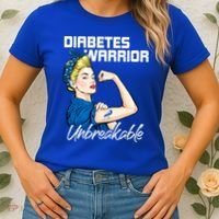 Diabetes Warrior Unbreakable Diabetes Awareness Women's T-Shirt thumb 2