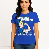 Diabetes Warrior Unbreakable Diabetes Awareness Women's T-Shirt thumb 4
