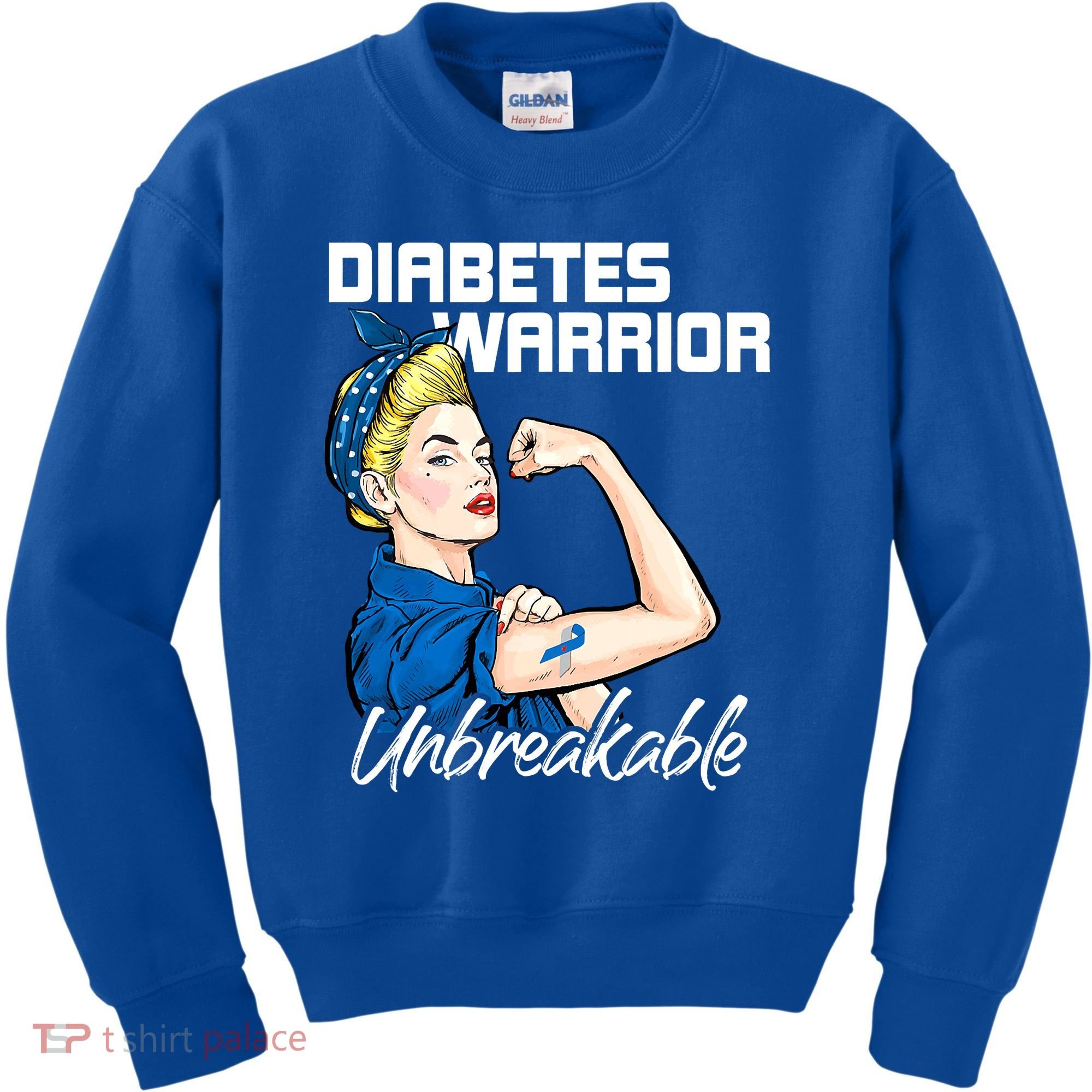 Diabetes Warrior Unbreakable Diabetes Awareness Kids Sweatshirt
