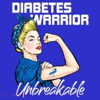 Diabetes Warrior Unbreakable Diabetes Awareness Kids Sweatshirt thumb 2