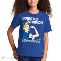 Diabetes Warrior Unbreakable Diabetes Awareness Kids T-Shirt thumb 2