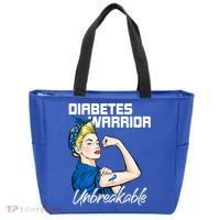 Diabetes Warrior Unbreakable Diabetes Awareness Tote Bag thumb 0