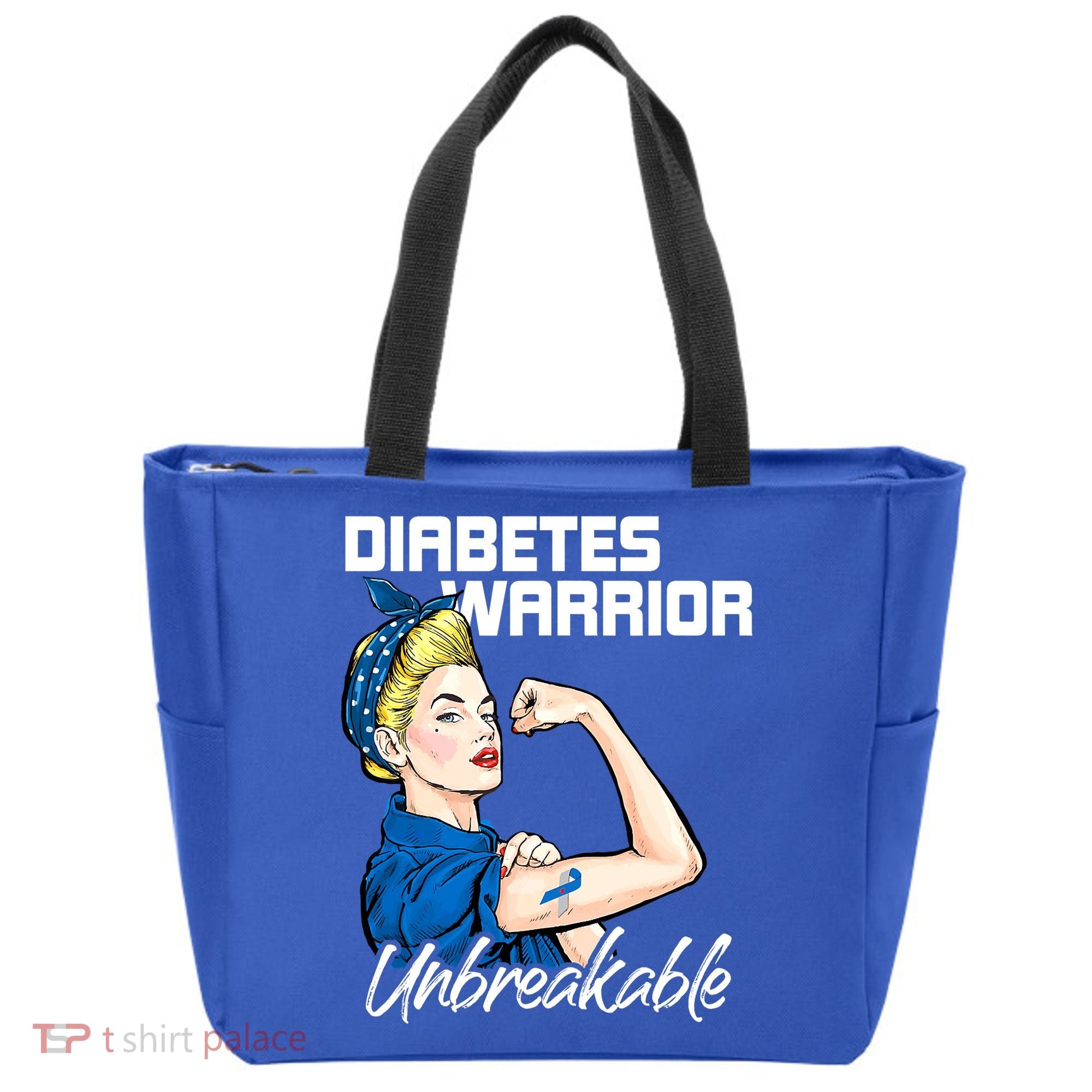Diabetes Warrior Unbreakable Diabetes Awareness Tote Bag