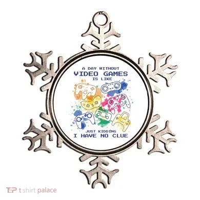 Day Without Video Games No Clue Ornament