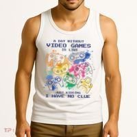 Day Without Video Games No Clue Tank Top thumb 3