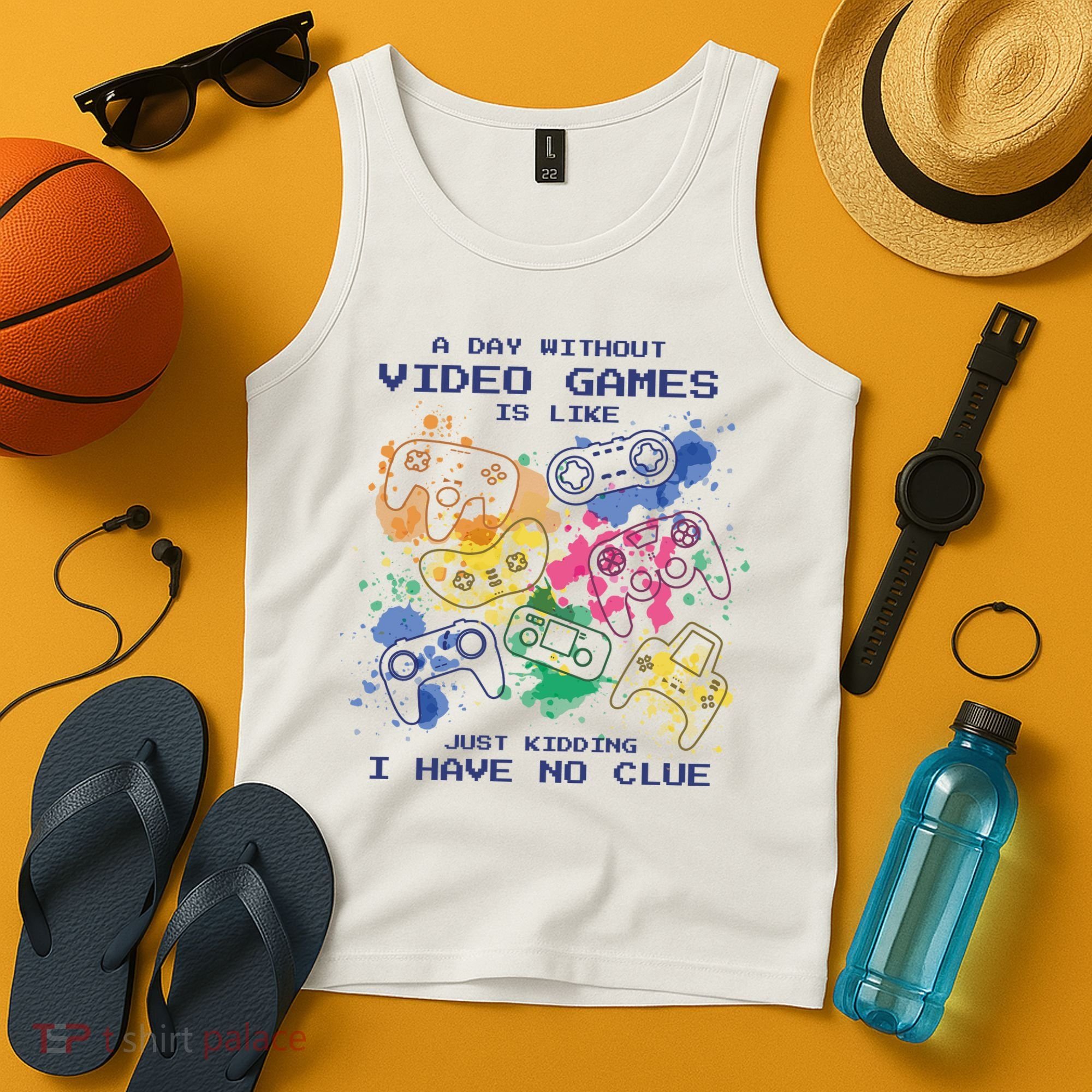 Day Without Video Games No Clue Tank Top