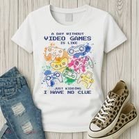 Day Without Video Games No Clue Women's T-Shirt thumb 3