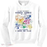 Day Without Video Games No Clue Kids Sweatshirt thumb 0