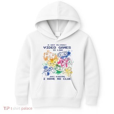 Day Without Video Games No Clue Kids Hoodie