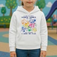 Day Without Video Games No Clue Kids Hoodie thumb 3