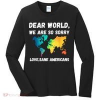 Dear World We're So Sorry Women's Long Sleeve Shirt thumb 0