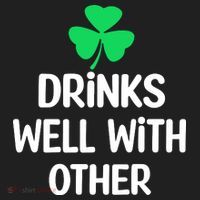 Drinks Well With Others Funny St Patricks Day Beer Drinking Hat thumb 2