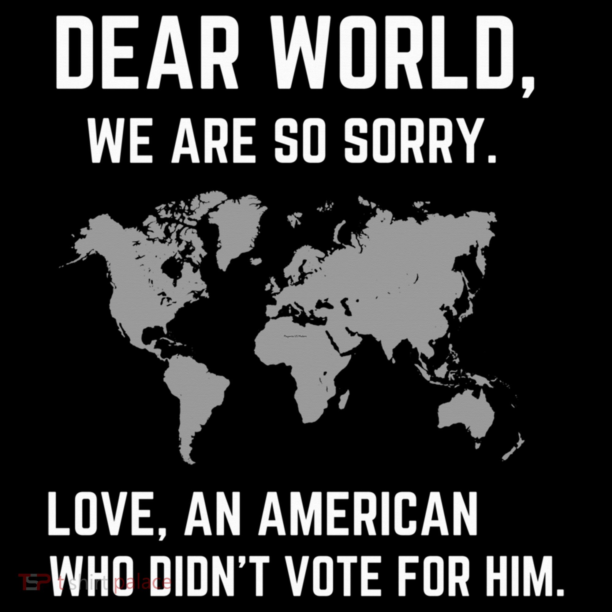 Dear World We Are So Sorry Americans Supporting Canada Ornament