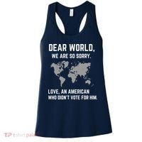 Dear World We Are So Sorry Americans Supporting Canada Women's Tank Top thumb 0