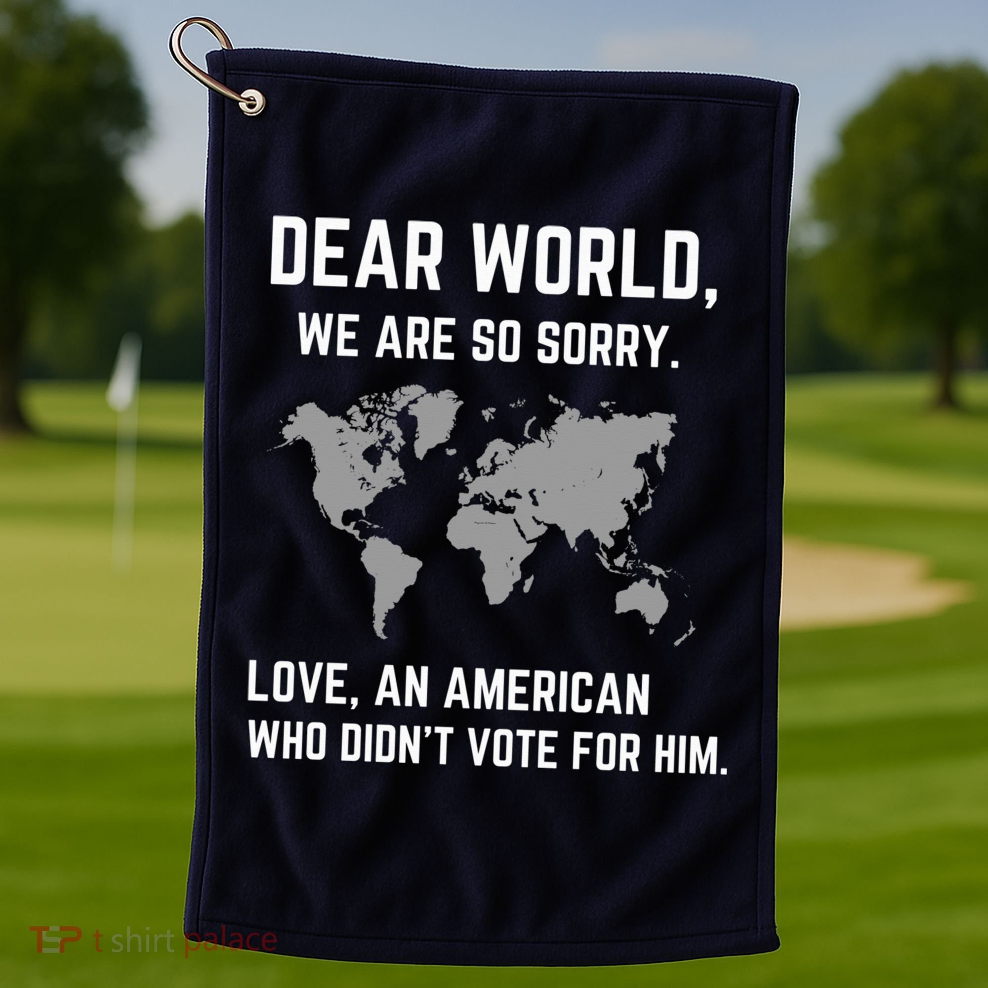 Dear World We Are So Sorry Americans Supporting Canada Golf Towel