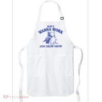 Don’T Wanna Work Just Meow Meow Couple Kitten Funny Gift Apron thumb 0