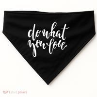 Do What You Love Positive Quote USA-Made Doggie Bandana thumb 0